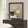 Dresser Mirror | Charcoal Gray Poplar Wood Frame | Square 40’’ BM341028