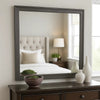 Dresser Mirror | Charcoal Gray Poplar Wood Frame | Square 40’’ BM341028