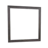 Dresser Mirror | Charcoal Gray Poplar Wood Frame | Square 40’’ BM341028