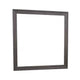Dresser Mirror | Charcoal Gray Poplar Wood Frame | Square 40’’ BM341028