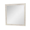 Dresser Mirror | Antique White Poplar Wood Frame | Square 40’’ BM341029