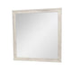 Dresser Mirror | Antique White Poplar Wood Frame | Square 40’’ BM341029