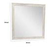Dresser Mirror | Antique White Poplar Wood Frame | Square 40’’ BM341029