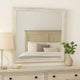 Dresser Mirror | Antique White Poplar Wood Frame | Square 40’’ BM341029