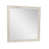Dresser Mirror | Antique White Poplar Wood Frame | Square 40’’ BM341029