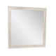 Dresser Mirror | Antique White Poplar Wood Frame | Square 40’’ BM341029