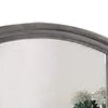 Dresser Mirror | Gray Pine Wood Frame | Farmhouse Carved Details 36x42