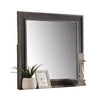 Dresser Mirror | Rustic Brown & Charcoal Gray Wood Frame | 36’’ BM341034