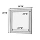 Dresser Mirror | Rustic Brown & Charcoal Gray Wood Frame | 36’’ BM341034