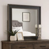 Dresser Mirror | Rustic Brown & Charcoal Gray Wood Frame | 36’’ BM341034