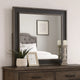 Dresser Mirror | Rustic Brown & Charcoal Gray Wood Frame | 36’’ BM341034