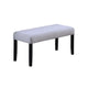 Arun Dining Bench | 41" Charcoal Gray Fabric | Black Rubberwood