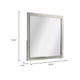 Dresser Mirror | Subtle Antique White Rubberwood | Square 40’’ BM341039