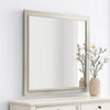 Dresser Mirror | Subtle Antique White Rubberwood | Square 40’’ BM341039