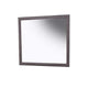 Dresser Mirror | Foil Gray Solid Wood | 35x39 Broad Frame Design BM341045