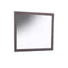 Dresser Mirror | Foil Gray Solid Wood | 35x39 Broad Frame Design BM341045