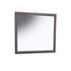 Dresser Mirror | Foil Gray Solid Wood | 35x39 Broad Frame Design BM341045