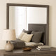 Dresser Mirror | Foil Gray Solid Wood | 35x39 Broad Frame Design BM341045