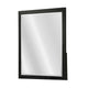 Portrait Dresser Mirror | Black | Rubberwood | 36x40 Wide Frame Profile BM341046