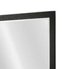 Portrait Dresser Mirror | Black | Rubberwood | 36x40 Wide Frame Profile BM341046