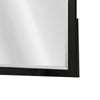 Portrait Dresser Mirror | Black | Rubberwood | 36x40 Wide Frame Profile BM341046