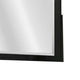 Portrait Dresser Mirror | Black | Rubberwood | 36x40 Wide Frame Profile BM341046