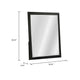 Portrait Dresser Mirror | Black | Rubberwood | 36x40 Wide Frame Profile BM341046