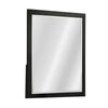 Portrait Dresser Mirror | Black | Rubberwood | 36x40 Wide Frame Profile