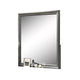 Modern Dresser Mirror | Dark Gray | Square 38’’ Solid Wood Frame BM341047