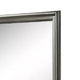 Modern Dresser Mirror | Dark Gray | Square 38’’ Solid Wood Frame BM341047