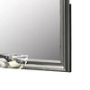 Modern Dresser Mirror | Dark Gray | Square 38’’ Solid Wood Frame BM341047