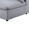 Nolan Armless Modular Chair w Square Frame | Light Gray Corduroy BM341048