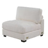 Nolan Armless Modular Chair w Square Frame | Plush Beige Corduroy BM341050