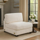 Nolan Armless Modular Chair w Square Frame | Plush Beige Corduroy