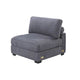 Nolan Armless Modular Chair w Square Frame | Dark Gray Corduroy BM341051