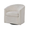 Celina Swivel Chair w Barrel Style Curved Back | Beige Corduroy BM341056
