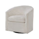 Celina Swivel Chair w Barrel Style Curved Back | Beige Corduroy BM341056