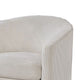 Celina Swivel Chair w Barrel Style Curved Back | Beige Corduroy BM341056