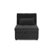 Danyl Convertible Sofa w Pull-Out Bed | Accent Pillow | Black Sherpa BM341057