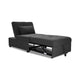 Danyl Convertible Sofa w Pull-Out Bed | Accent Pillow | Black Sherpa BM341057