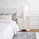 Athon Nightstand w 2 Drawers | Built-In Charging Port | Ivory Wood BM341062