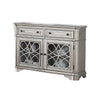 Garry Sideboard Buffet Console | 2 Drawers | Cabinets | Silver Wood | 56"