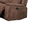 Verra Reclining Sofa w Cupholders | Walnut Brown Faux Leather | 80"
