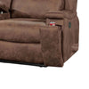 Verra Reclining Loveseat | Console | Cupholders | Brown Faux Leather | 71’’ BM341072