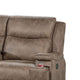 Verra Reclining Loveseat | Console | Cupholders. Auburn Faux Leather | 71’’ BM341073