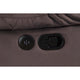 Harper Manual Reclining Sofa | USB Port | Brown Tufted Velvet | 84"