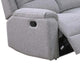Sonia Manual Reclining Sofa | Bone White Channel-Tufted Burlap | 74"