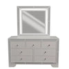Athon Wide Dresser w 7 Drawers | Diamond Patterns | Ivory Wood BM341080