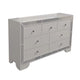 Athon Wide Dresser w 7 Drawers | Diamond Patterns | Ivory Wood BM341080