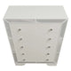 Athon Tall Dresser Chest w 5 Drawers | Diamond Patterns | Ivory Wood BM341081